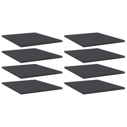 Wandschappen 40X50X1,5 Cm Spaanplaat Grijs 8 40 x 50 x 1.5 cm
