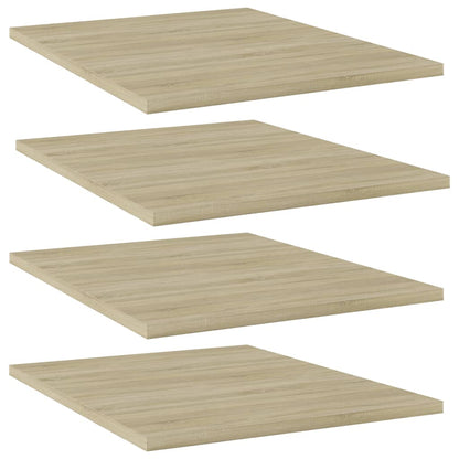 Wandschappen 4 st 40x50x1,5 cm spaanplaat sonoma eikenkleurig
