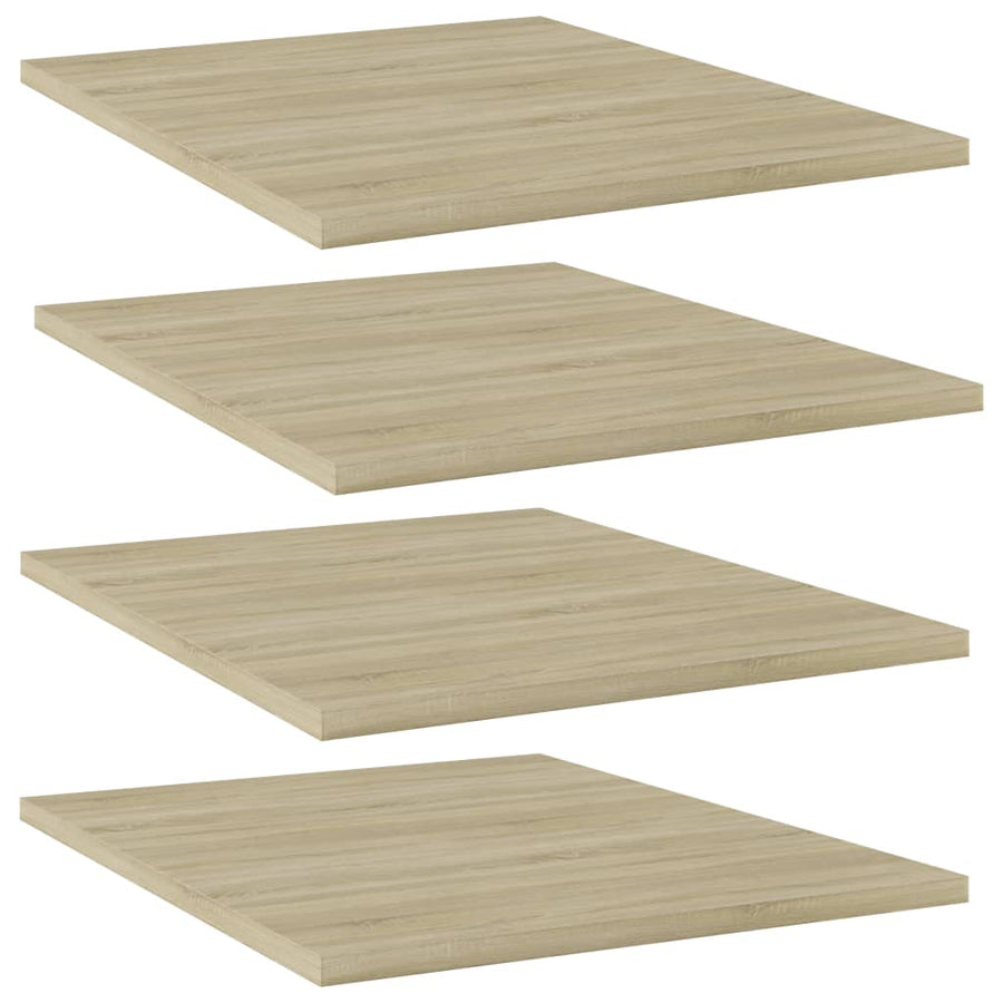 Wandschappen 4 st 40x50x1,5 cm spaanplaat sonoma eikenkleurig