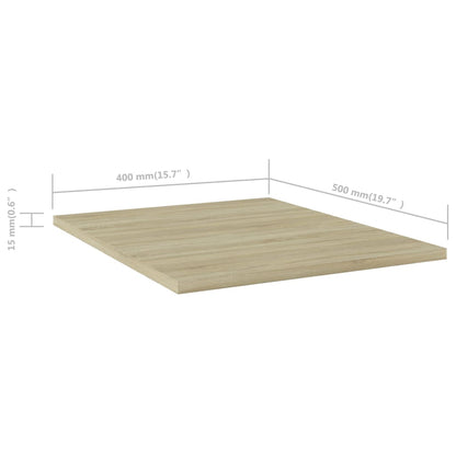 Wandschappen 4 st 40x50x1,5 cm spaanplaat sonoma eikenkleurig