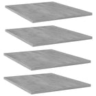Wall Shelves 40X50X1.5 Cm Treated Wood Concrete Grey 4