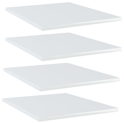 Wandschappen 40X50X1,5 Cm Bewerkt Hout Hoogglans Wit 4