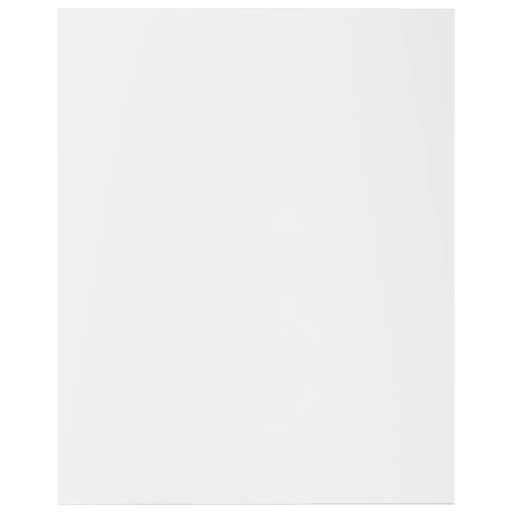 Wandschappen 40X50X1,5 Cm Bewerkt Hout Hoogglans Wit 4
