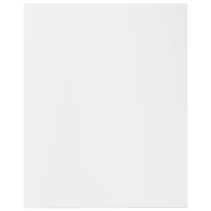 Wandschappen 40X50X1,5 Cm Bewerkt Hout Hoogglans Wit 4