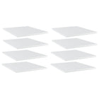 Wall shelves 40X50X1.5 cm Engineered Wood High Gloss White 8