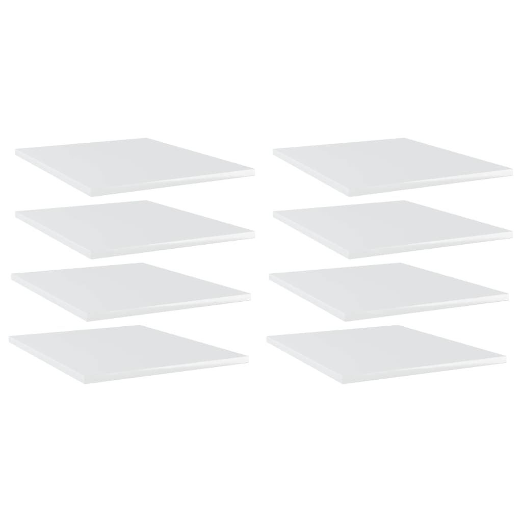 Wandschappen 40X50X1,5 Cm Bewerkt Hout Hoogglans Wit 8