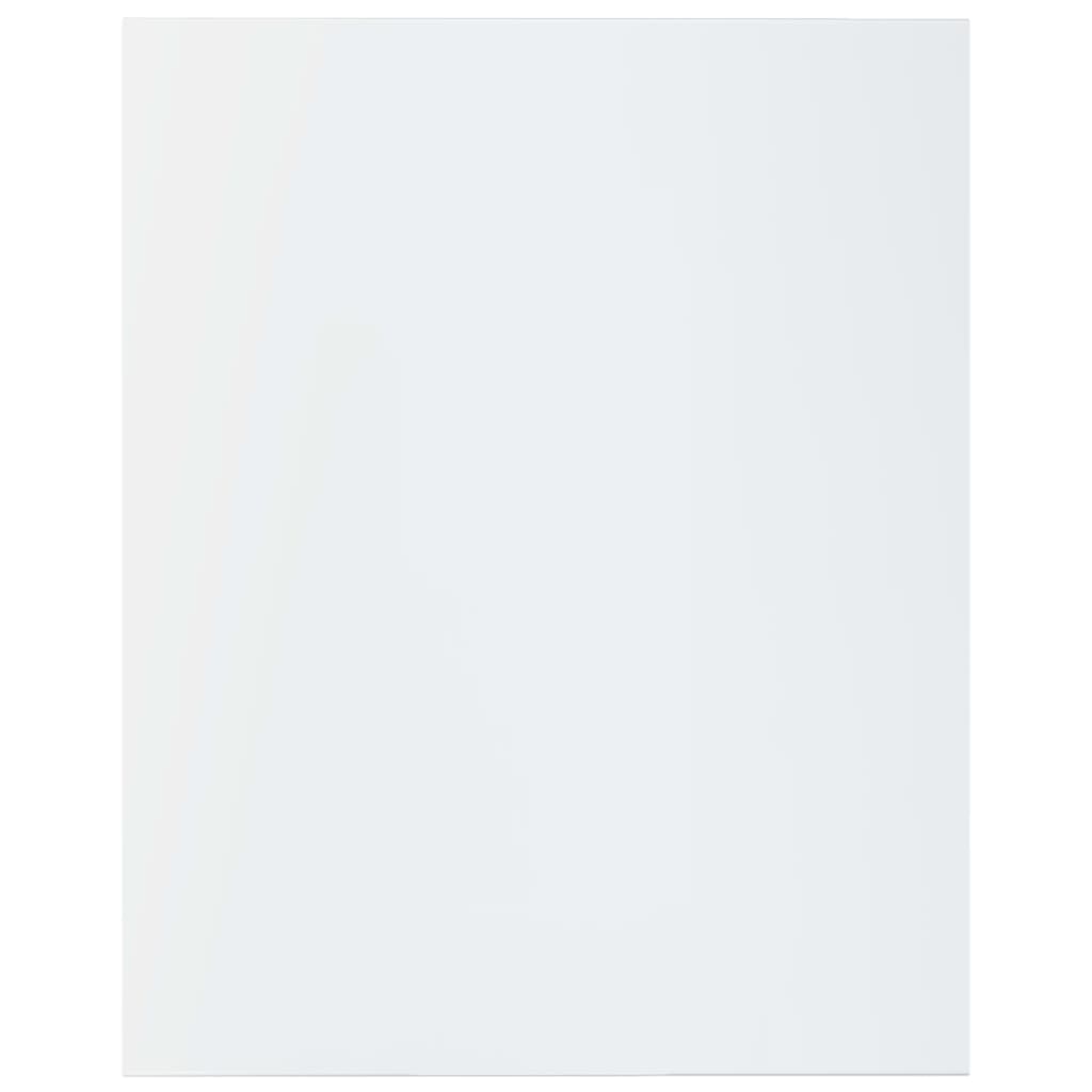 Wandschappen 40X50X1,5 Cm Bewerkt Hout Hoogglans Wit 8