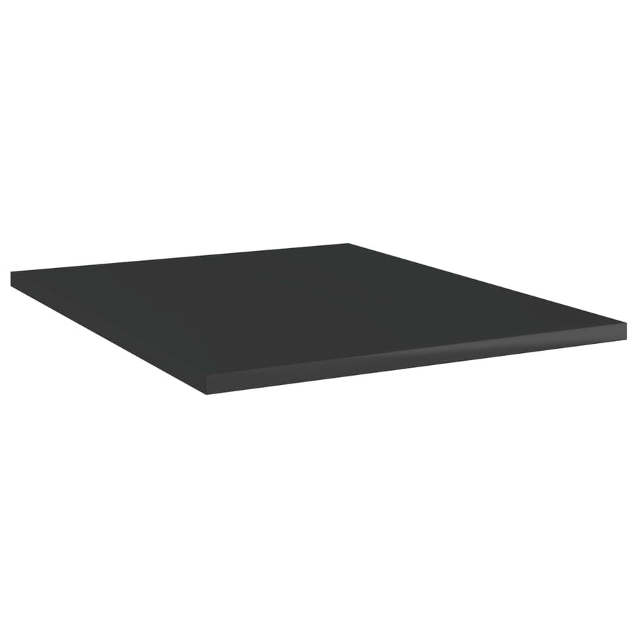 Wandschappen 8 st 40x50x1,5 cm bewerkt hout hoogglans zwart