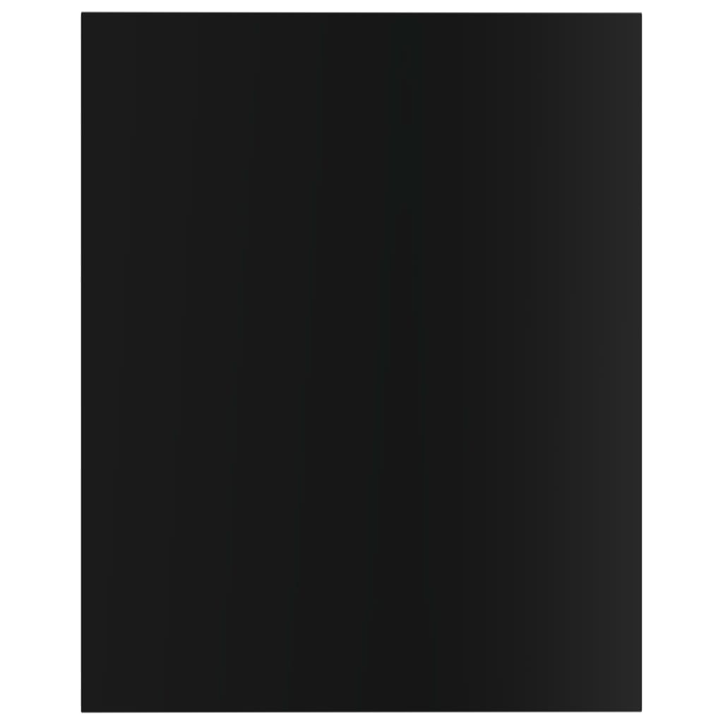 Wandschappen 8 st 40x50x1,5 cm bewerkt hout hoogglans zwart