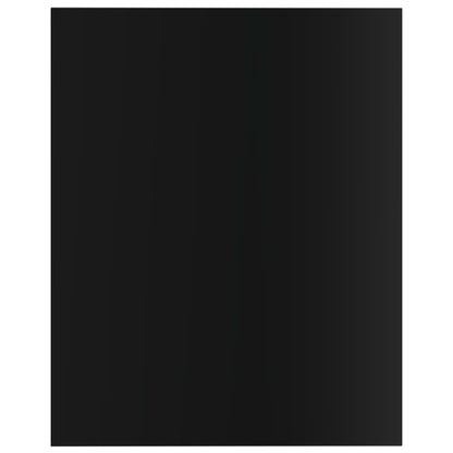 Wandschappen 8 st 40x50x1,5 cm bewerkt hout hoogglans zwart