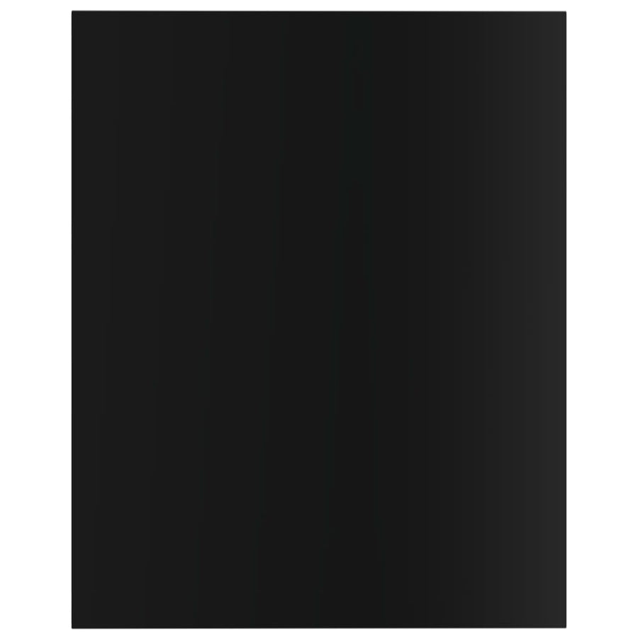 Wandschappen 8 st 40x50x1,5 cm bewerkt hout hoogglans zwart