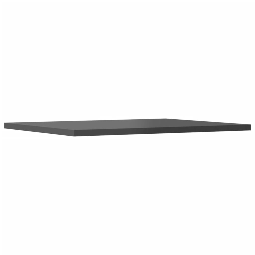 Wandschappen 4 st 40x50x1,5 cm spaanplaat hoogglans grijs