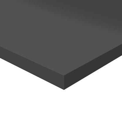 Wandschappen 4 st 40x50x1,5 cm spaanplaat hoogglans grijs