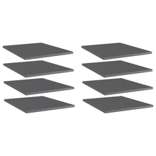 Wandschappen 40X50X1,5 Cm Spaanplaat Hoogglans Grijs 8 40 x 50 x 1.5 cm