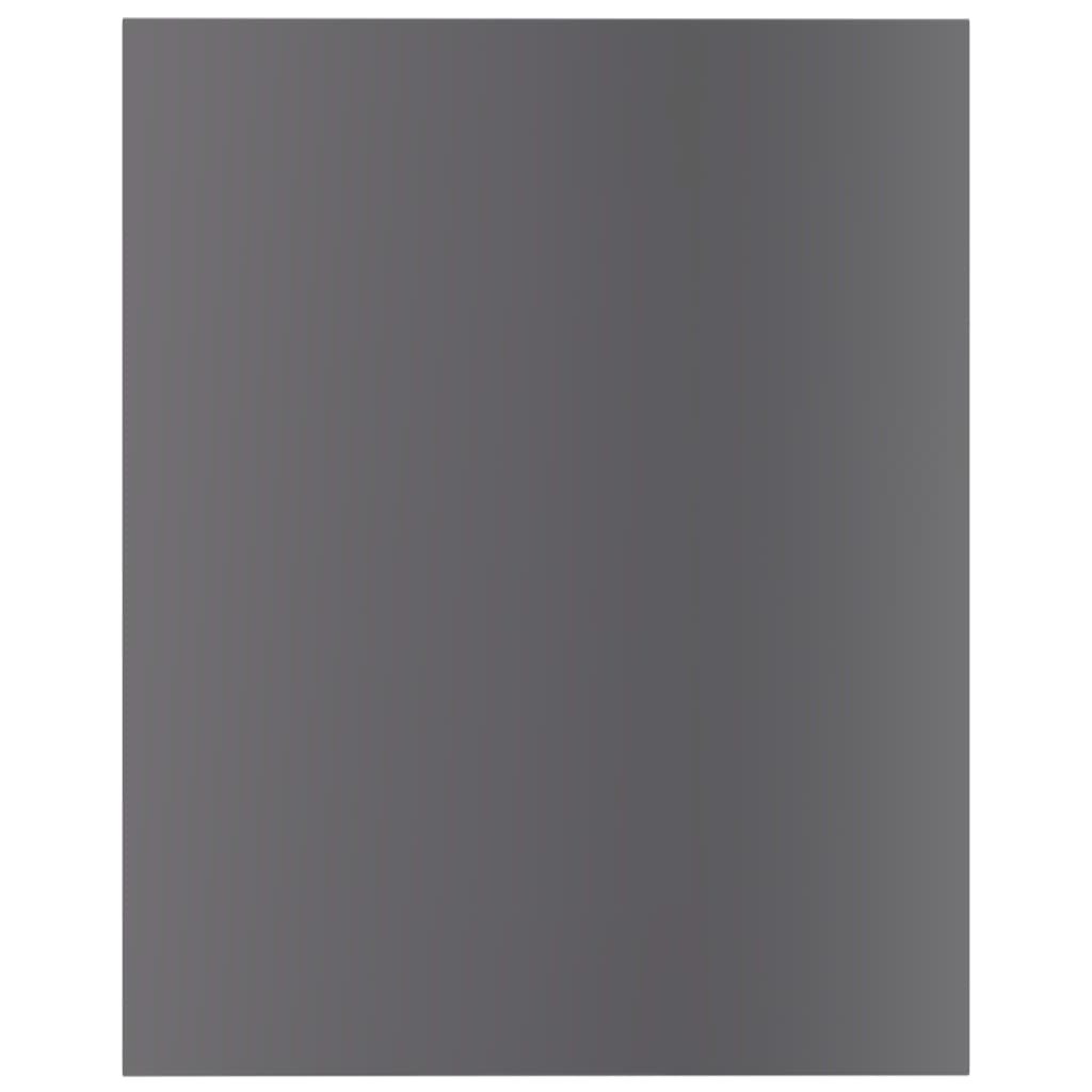 Wandschappen 40X50X1,5 Cm Spaanplaat Hoogglans Grijs 8 40 x 50 x 1.5 cm