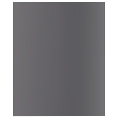 Wandschappen 40X50X1,5 Cm Spaanplaat Hoogglans Grijs 8 40 x 50 x 1.5 cm