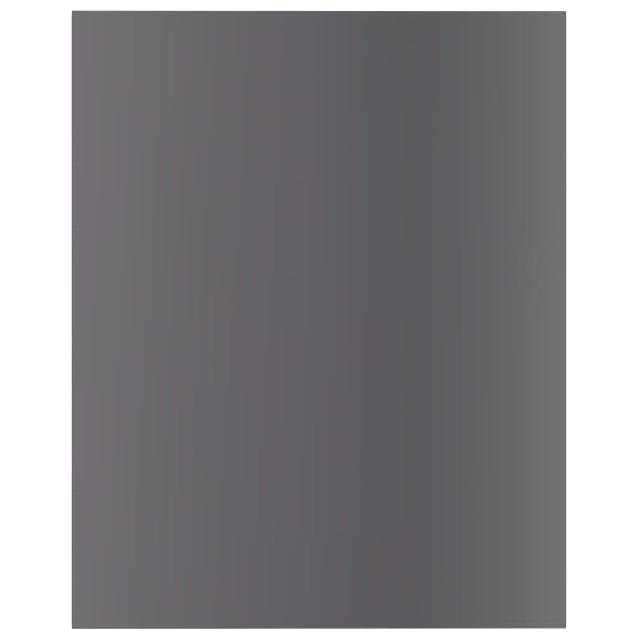 Wandschappen 40X50X1,5 Cm Spaanplaat Hoogglans Grijs 8 40 x 50 x 1.5 cm
