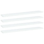 Wandschappen 4 st 60x10x1,5 cm spaanplaat wit