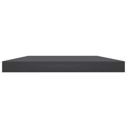 Wandschappen 4 st 60x10x1,5 cm spaanplaat grijs