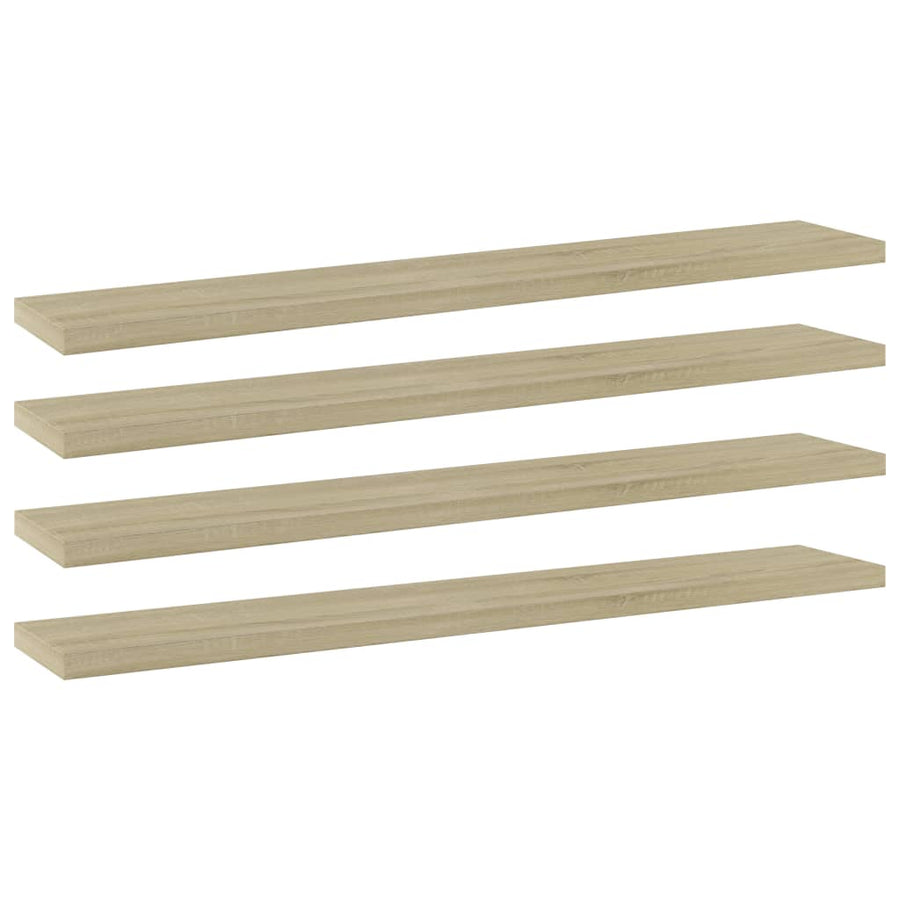 Wandschappen 60X10X1,5 Cm Spaanplaat Kleurig Sonoma Eiken 4 60 x 10 x 1.5 cm