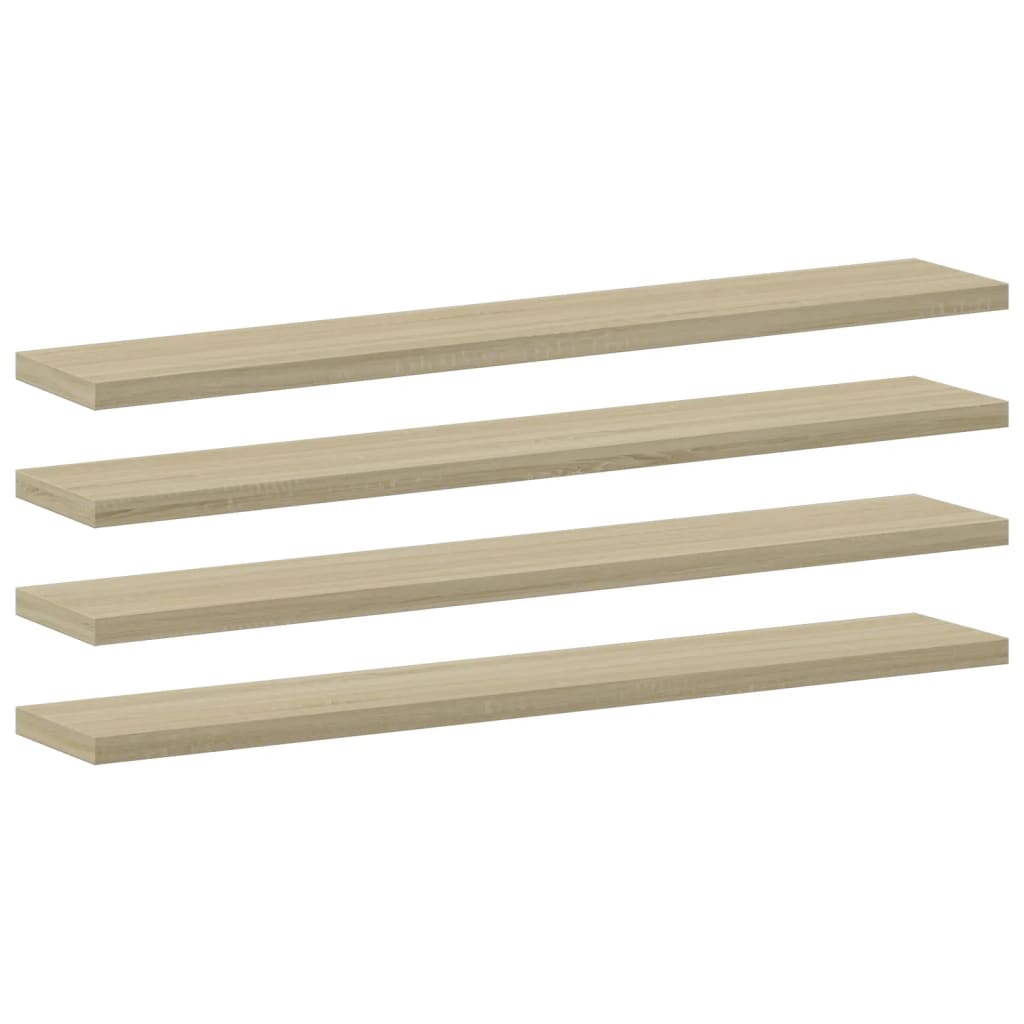 Wandschappen 8 st 60x10x1,5 cm spaanplaat sonoma eikenkleurig