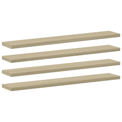 Wandschappen 8 st 60x10x1,5 cm spaanplaat sonoma eikenkleurig