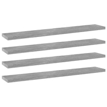 Wandschappen 60X10X1,5 Cm Spaanplaat Betongrijs 4 60 x 10 x 1.5 cm