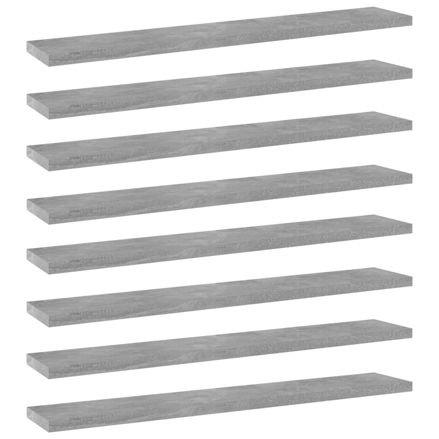 Wandschappen 60X10X1,5 Cm Spaanplaat Betongrijs 8