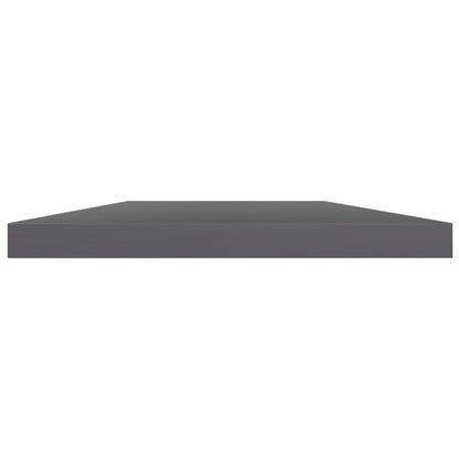 Wandschappen 4 St 60X10X1,5 Cm Spaanplaat Hoogglans Grijs Hoogglans Grijs 4