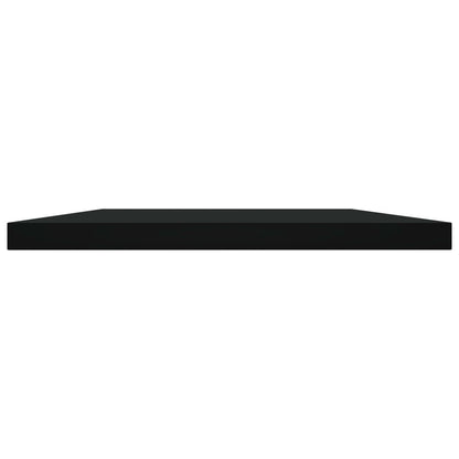 Wandschappen 4 st 60x20x1,5 cm spaanplaat zwart