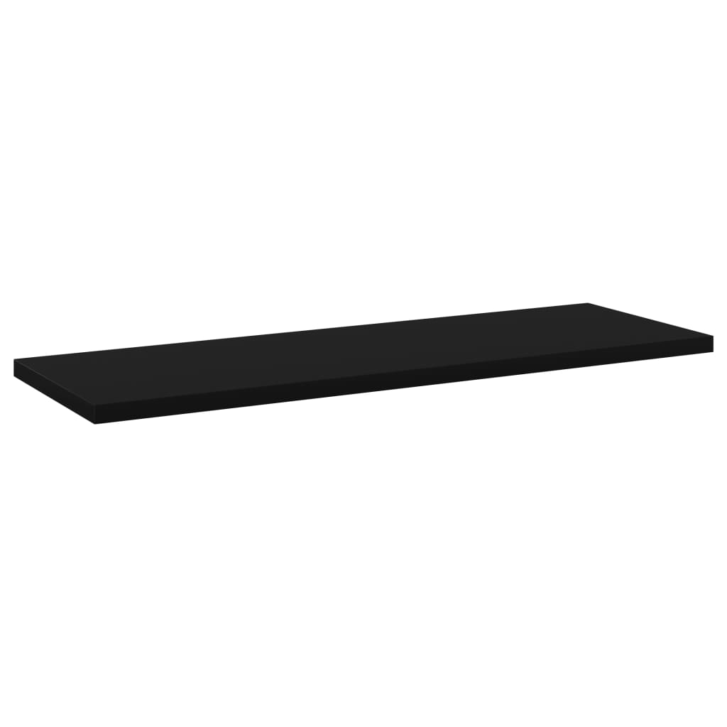 Wandschappen 8 st 60x20x1,5 cm spaanplaat zwart