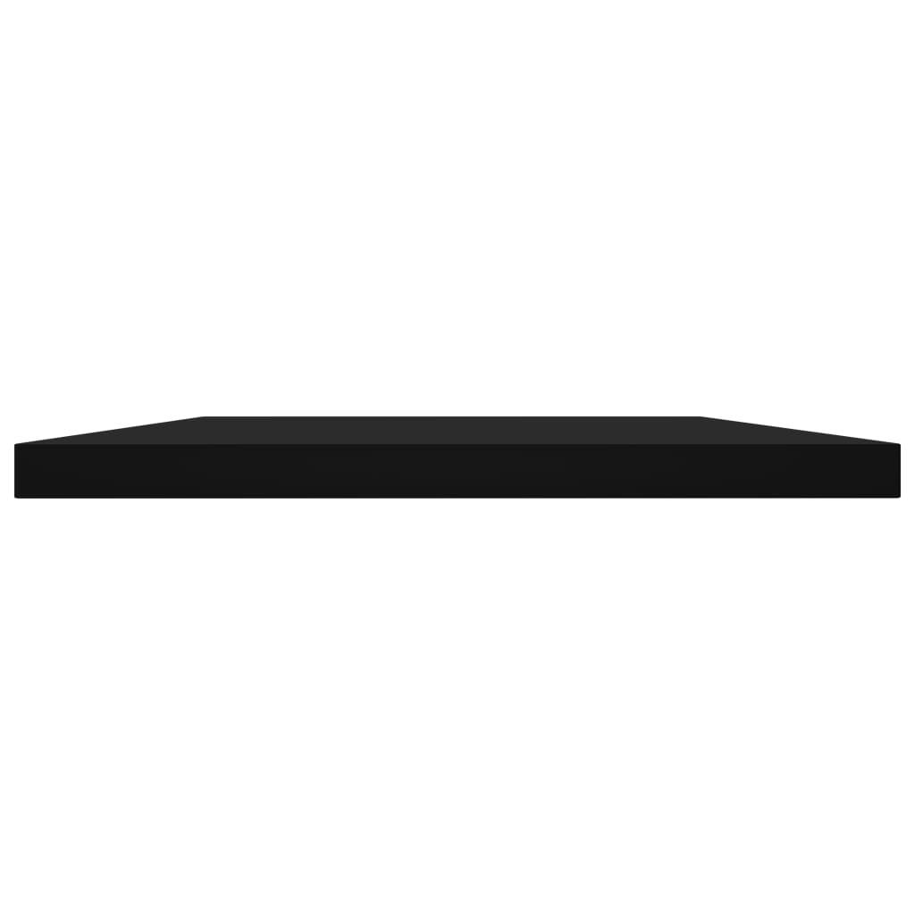 Wandschappen 8 st 60x20x1,5 cm spaanplaat zwart