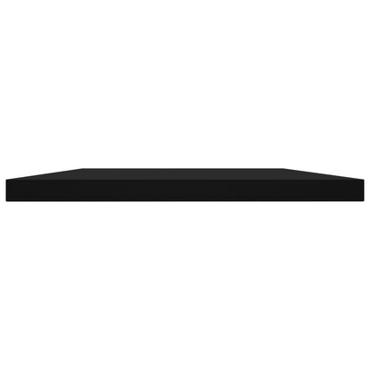 Wandschappen 8 st 60x20x1,5 cm spaanplaat zwart