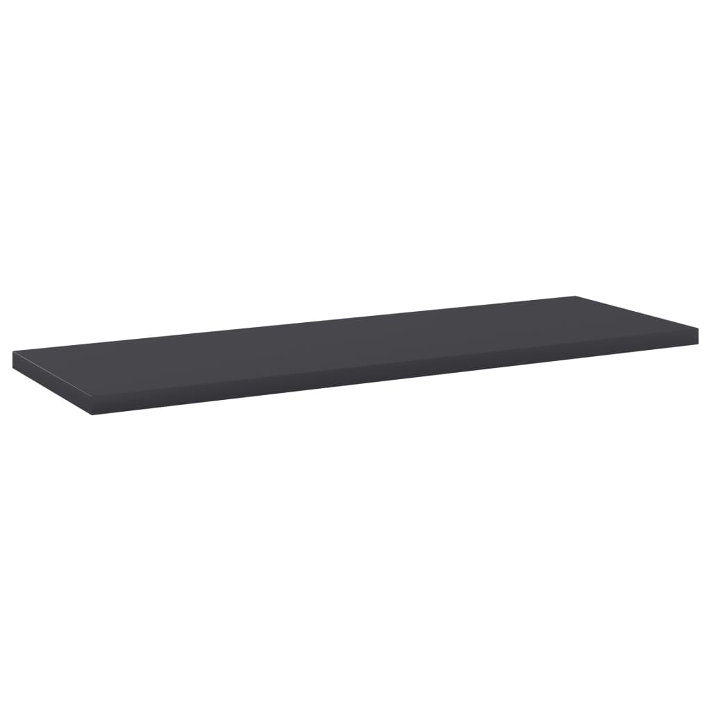 Wandschappen 4 st 60x20x1,5 cm spaanplaat grijs