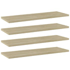 Wandschappen 4 st 60x20x1,5 cm spaanplaat sonoma eiken