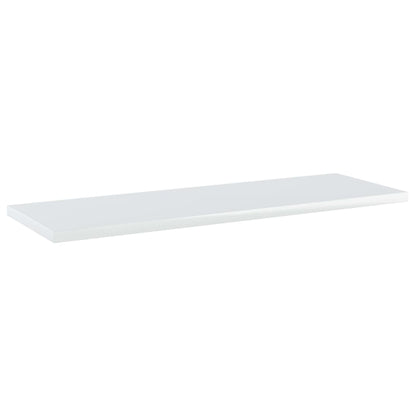 Wandschappen 4 st 60x20x1,5 cm bewerkt hout hoogglans wit
