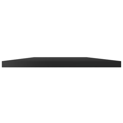 Wandschappen 4 st 60x20x1,5 cm spaanplaat hoogglans zwart