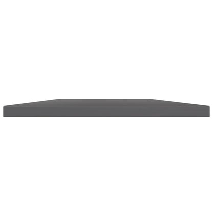 Wandschappen 4 st 60x20x1,5 cm spaanplaat hoogglans grijs
