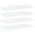 Wandschappen 4 st 60x30x1,5 cm spaanplaat wit