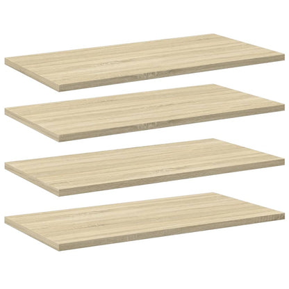 Wandschappen 60X30X1,5 Cm Spaanplaat Kleurig Sonoma Eiken 4 60 x 30 x 1.5 cm