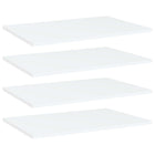 Wandschappen 4 st 60x40x1,5 cm spaanplaat wit