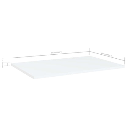 Wandschappen 60X0X1,5 Cm Spaanplaat Wit 4 60 x 40 x 1.5 cm