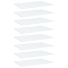 Wandschappen 8 stuks 60x40 cm spaanplaat wit