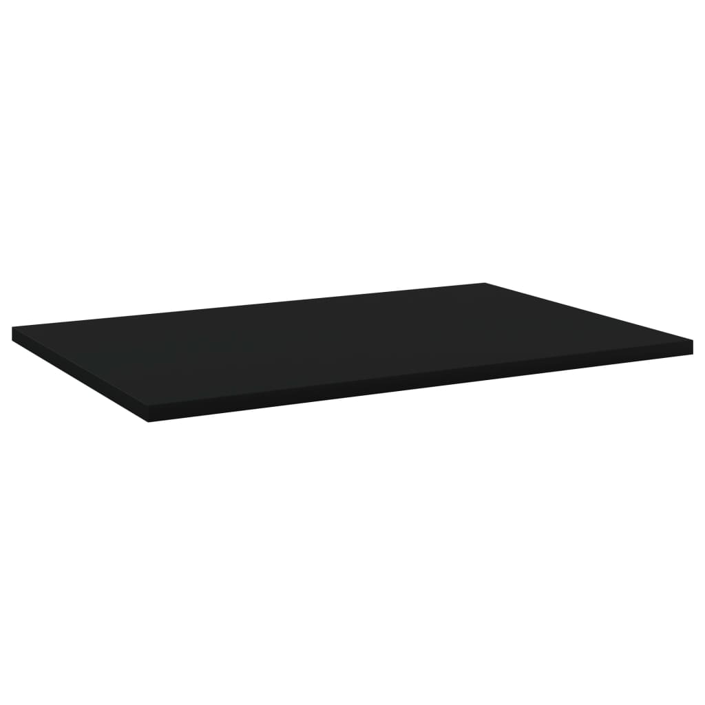 Wandschappen 8 st 60x40x1,5 cm spaanplaat zwart