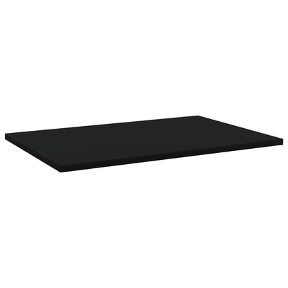 Wandschappen 8 st 60x40x1,5 cm spaanplaat zwart