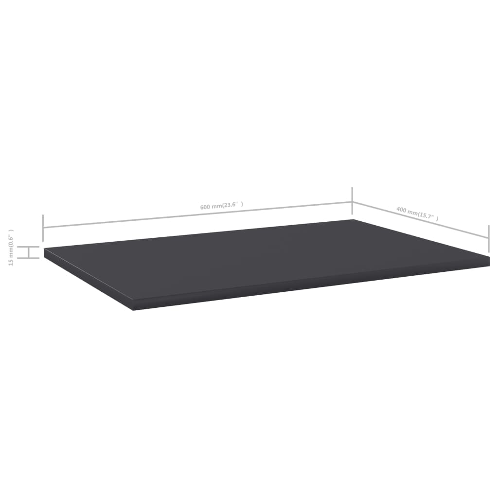 Wandschappen 60X40X1,5 Cm Spaanplaat Grijs 8