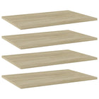 Wandschappen 4 st 60x40x1,5 cm spaanplaat sonoma eiken