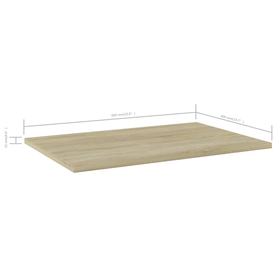 Wandschappen 60X0X1,5 Cm Spaanplaat Kleurig Sonoma Eiken 4 60 x 40 x 1.5 cm