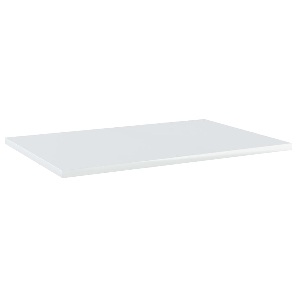 Wandschappen 8 st 60x40x1,5 cm spaanplaat hoogglans wit