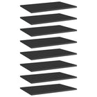 Wandschap 60x40x1,5 cm spaanplaat hoogglans zwart
